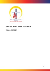 FRONT PAGE Archdiocesan Assembly Final Report FINAL