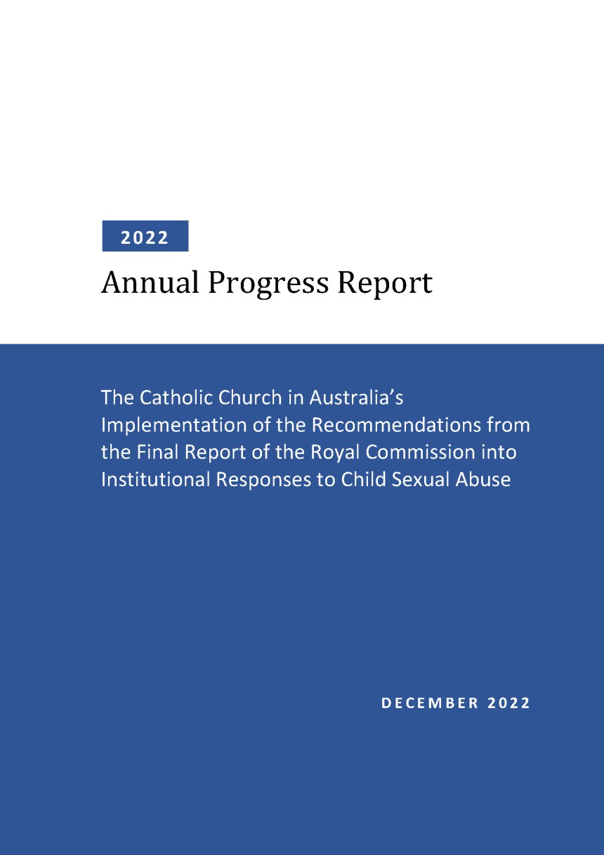FRONT PAGE_Annual Report to National Office for Child Safety 2022