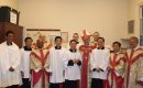 Bishop Bianchini installs three seminarians as lectors